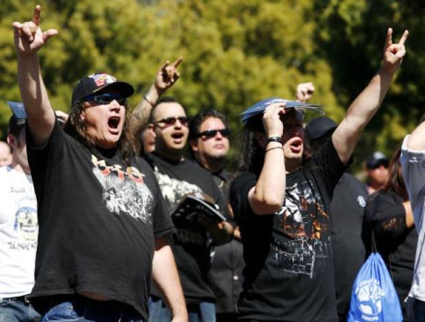 heavy metal protests